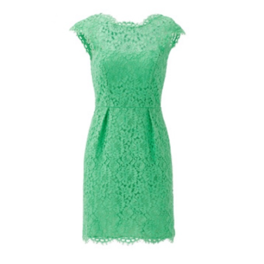 Shoshanna Green Lace Dress